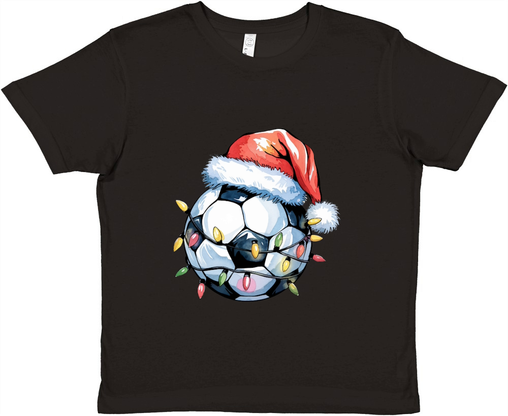 Festive Soccer Ball 02 Premium Kids Crewneck T-shirt
