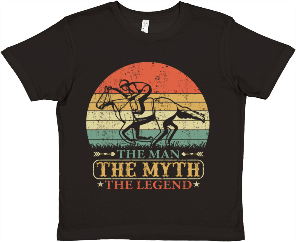 Horse Racing Gifts for Dad Funny Design Premium Kids Crewneck T-shirt