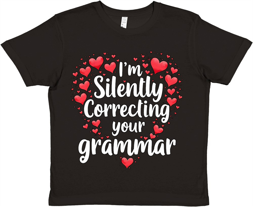 Im silently correcting your grammar 05 Premium Kids Crewneck T-shirt