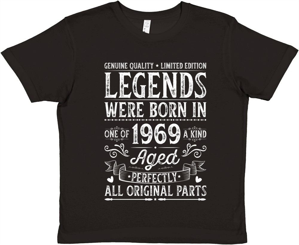 Legends Were Born In 1969 Birthday Premium Kids Crewneck T-shirt