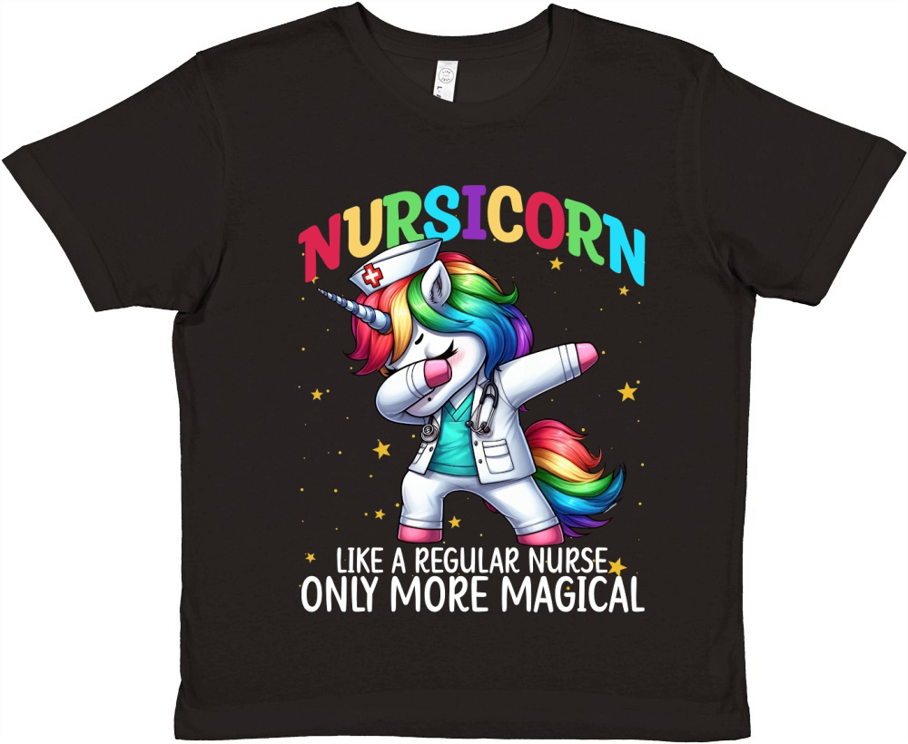 Nursicorn Like a regular nurse only more magical Premium Kids Crewneck T-shirt