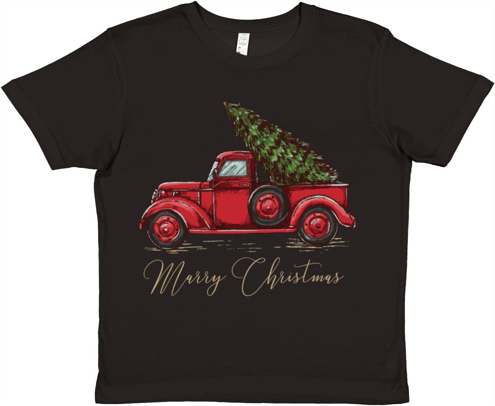 Vintage Wagon Christmas Premium Kids Crewneck T-shirt