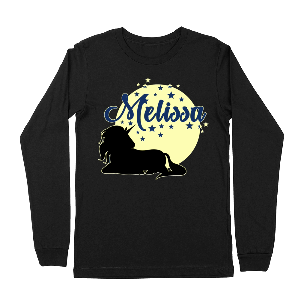 Melissa cute first name unicorn Premium Long Sleeve