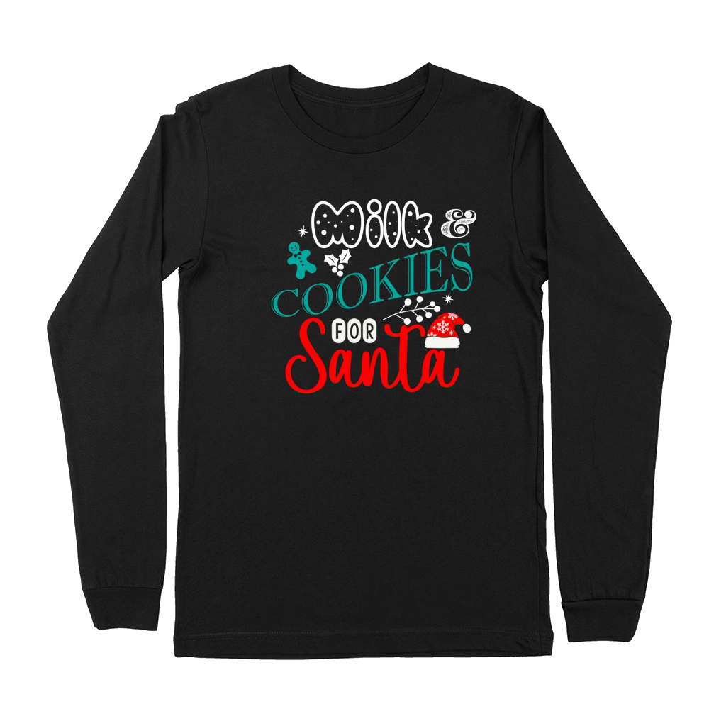 Milk & Cookies For Santa Premium Long Sleeve