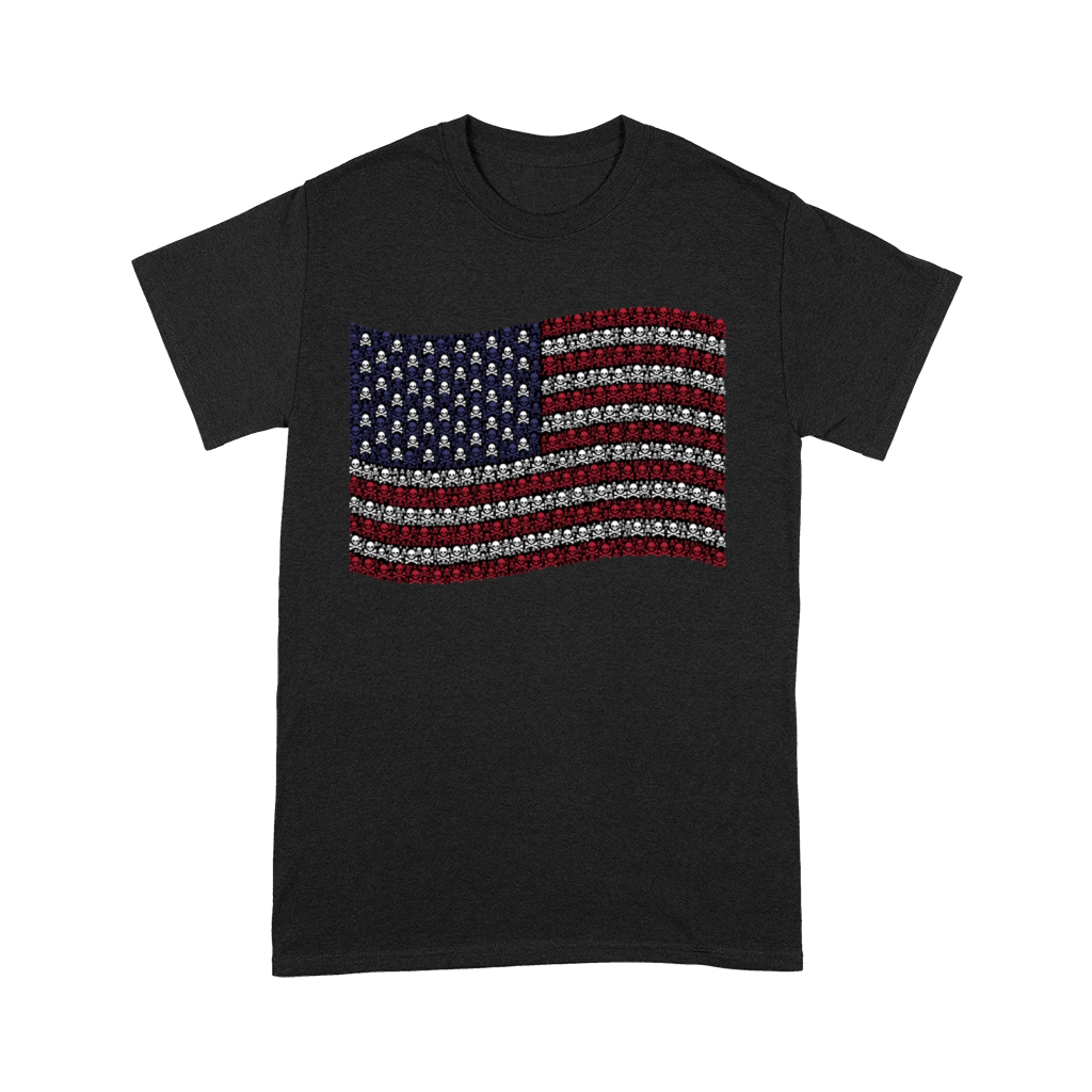 AMERICAN FLAG OF SKULLS Premium T-shirt