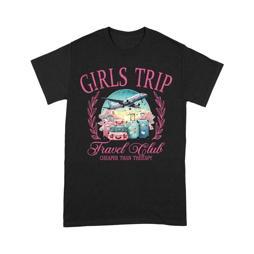 GirlsTripTravelClub Pink Retro Premium T-shirt