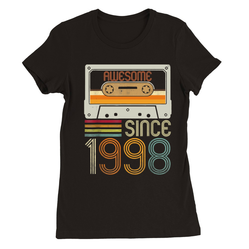 Awesome Since 1998 23rd Birthday Vintage 23 Years Premium Womens Crewneck T-shirt