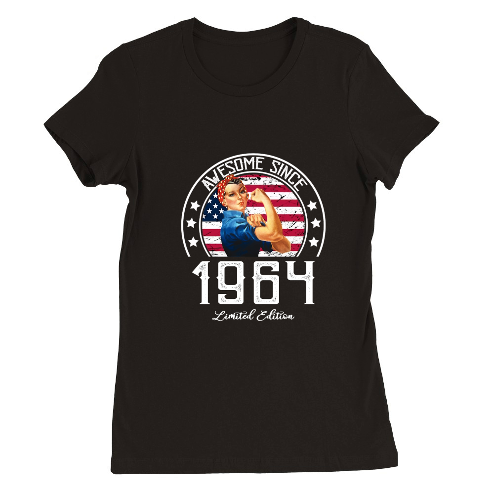 Awesome Since Vintage 1964 Limited Edition Premium Womens Crewneck T-shirt