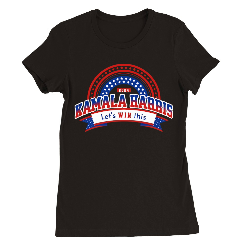 Kamala Harris Lets Win This Premium Womens Crewneck T-shirt