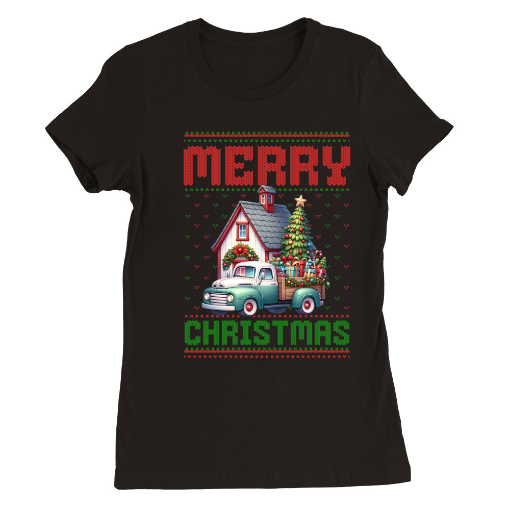 Merry christmas 50 13 Premium Womens Crewneck T-shirt
