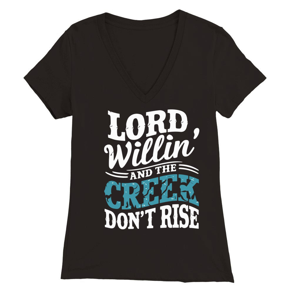 Lord Willin Premium Womens V-Neck T-shirt