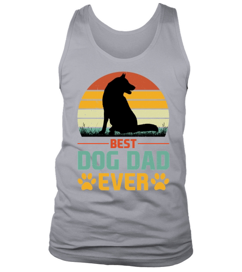 Best Dog Dad Ever T Shirt Design (1) Tank Top Unisex