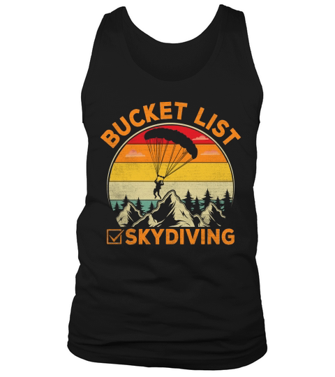 Bucket list skydiving Tank Top Unisex