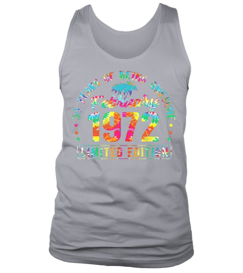 Happy 50th Birthday Vintage February 1972 Gifts 50 Tank Top Unisex