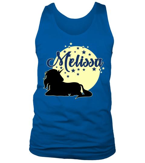 Melissa cute first name unicorn Tank Top Unisex