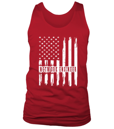 Network Engineering Gifts Network Engineer US Flag Tank Top Unisex
