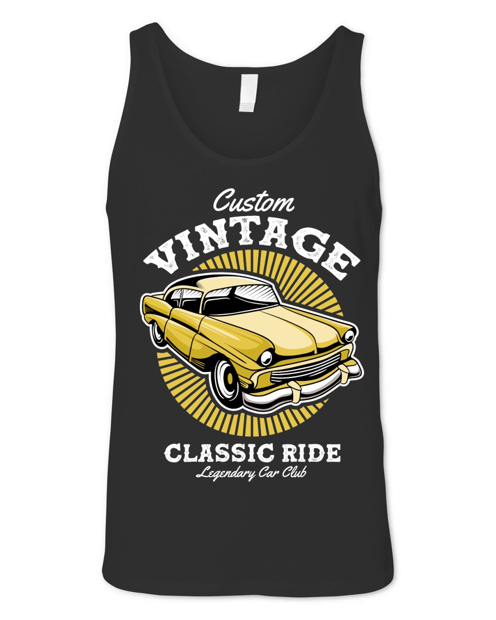Classic Car Custom Vintage Classic Ride Unisex Jersey Tank