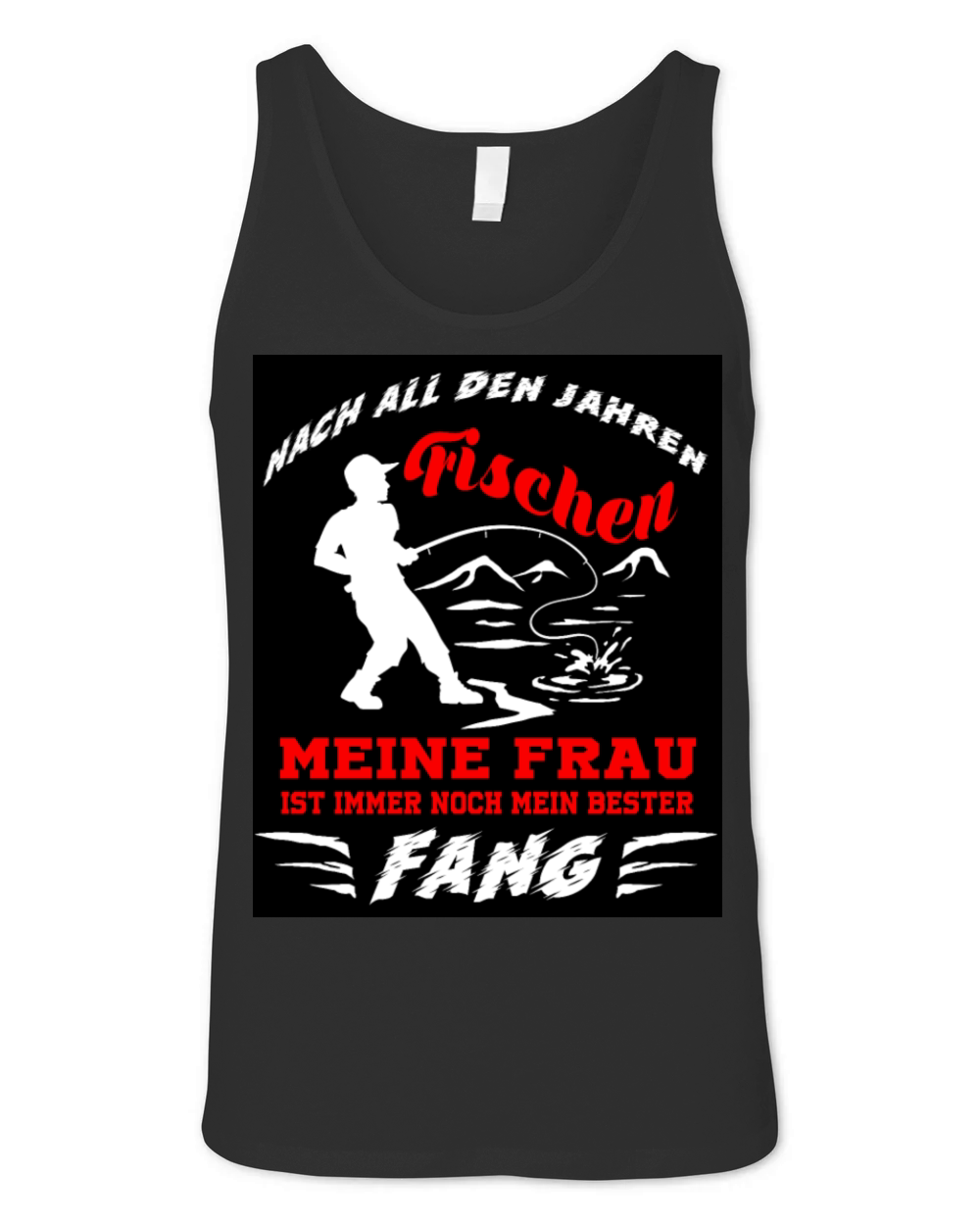 Fishing Angling Fish Fisher Fisherman Angler Gift Unisex Jersey Tank