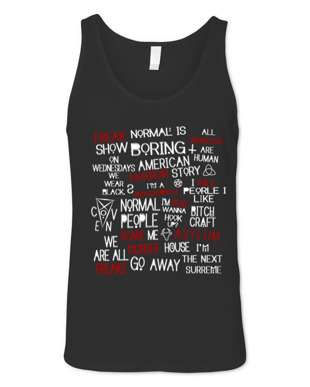 Horror T-shirt - American Horror Story Unisex Jersey Tank