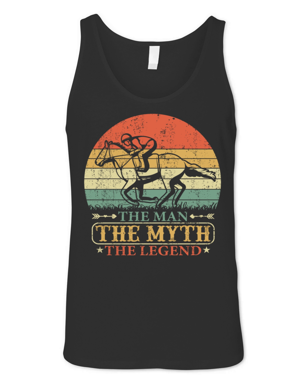 Horse Racing Gifts for Dad Funny Design Unisex Jersey Tank