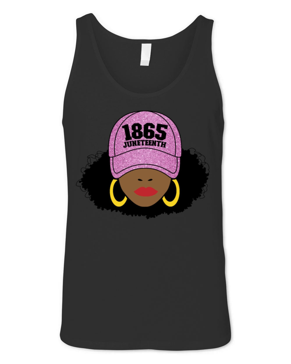 Juneteenth 1865 Black Freedom Afro Womens Unisex Jersey Tank