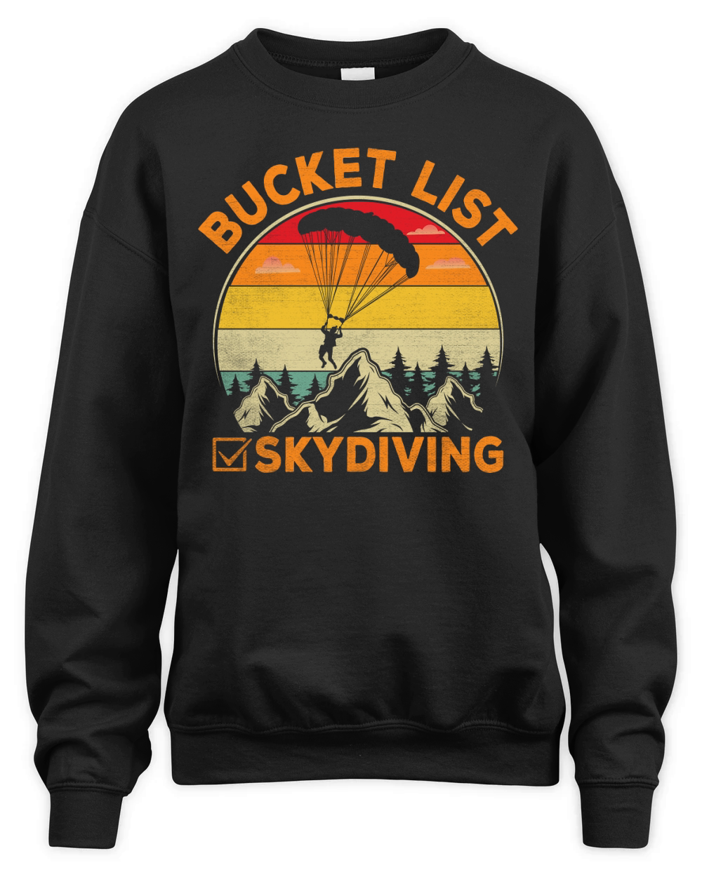 Bucket list skydiving Unisex Premium Crewneck Sweatshirt