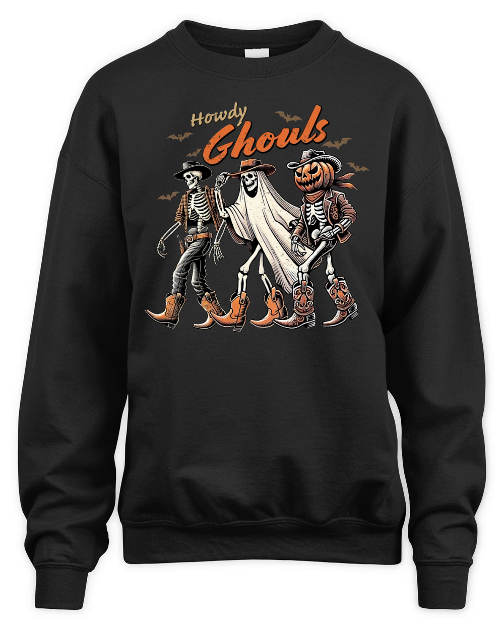 Howdy Ghouls Unisex Premium Crewneck Sweatshirt