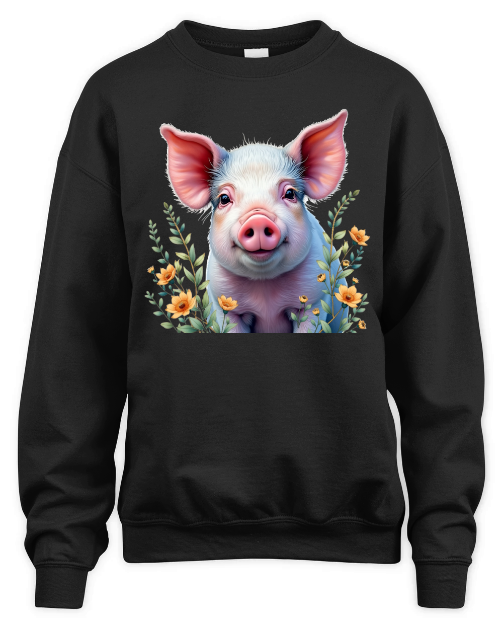 Pig Fur Pink 05 Unisex Premium Crewneck Sweatshirt
