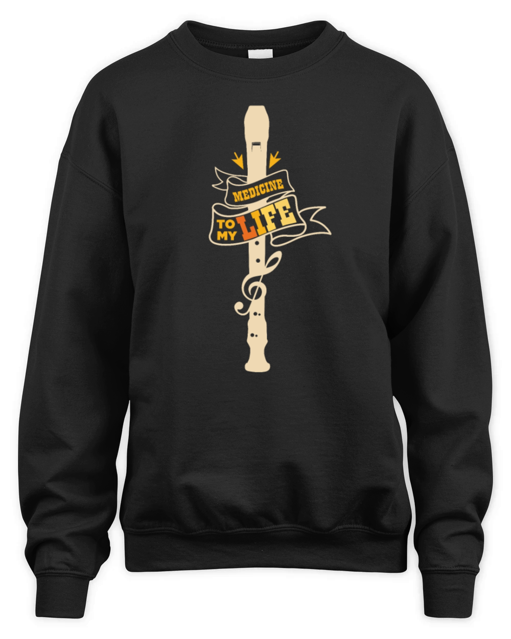 Recorder flute Unisex Premium Crewneck Sweatshirt