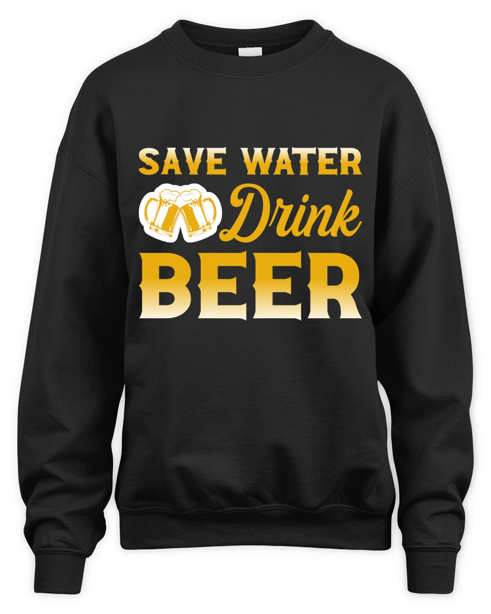 SAVE WATER DRINK BEER Unisex Premium Crewneck Sweatshirt