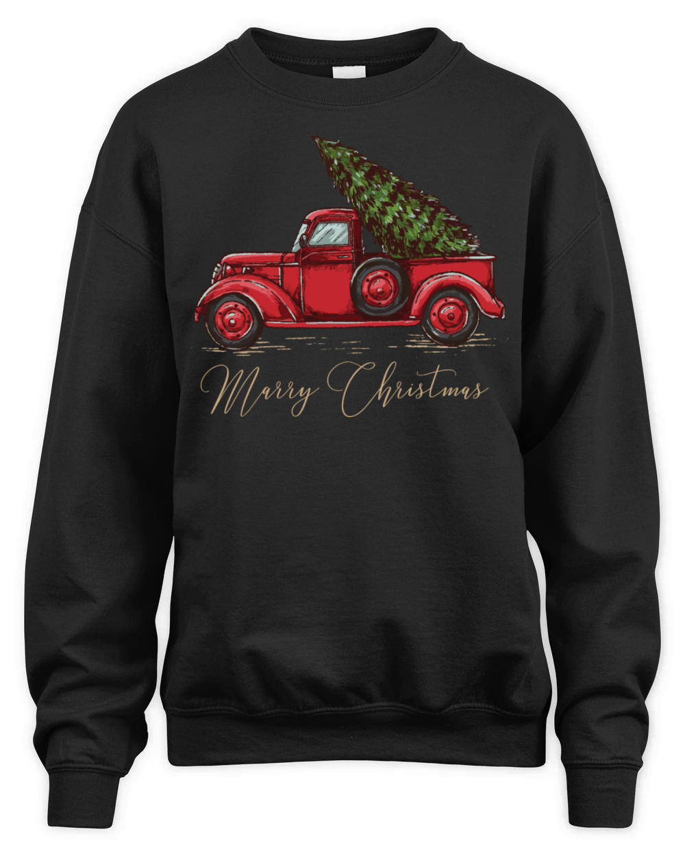 Vintage Wagon Christmas Unisex Premium Crewneck Sweatshirt