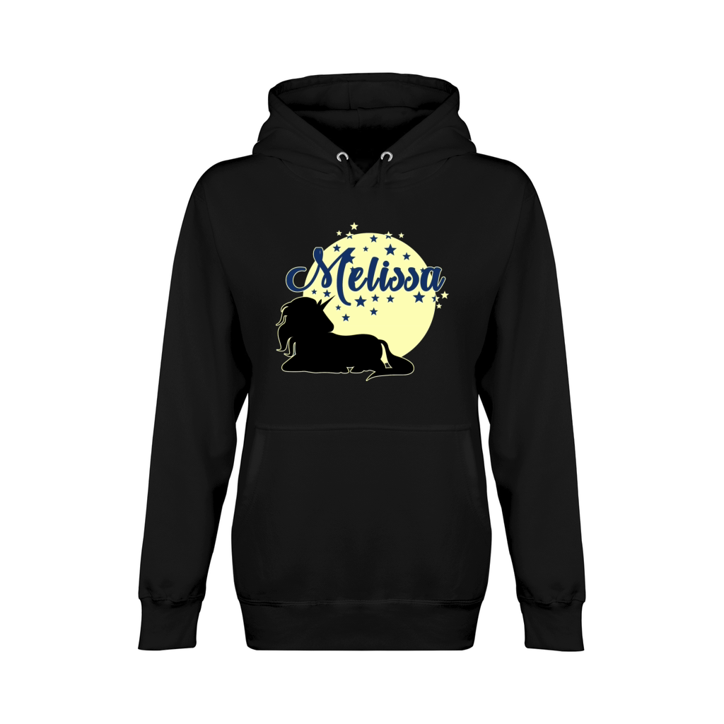 Melissa cute first name unicorn Unisex Premium Pullover Hoodie