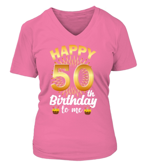 50th birthday 50 years old Dad Mom Gift Shirt V-neck T-Shirt Woman