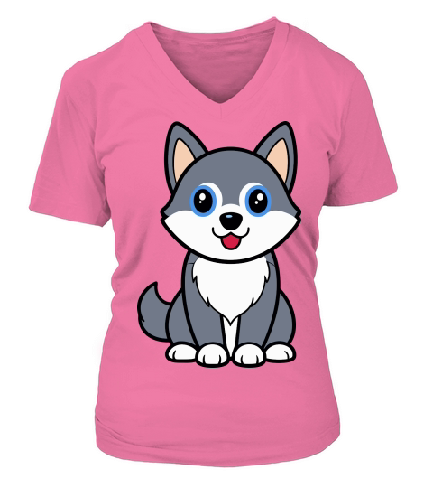 Alaskan Klee Kai 02 V-neck T-Shirt Woman