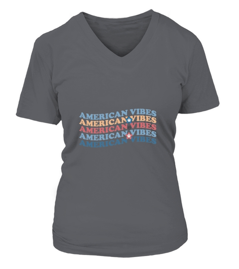 American Vibes V-neck T-Shirt Woman