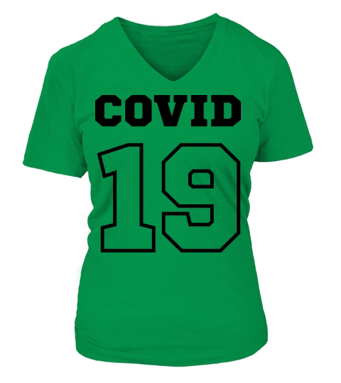 covid 19 coronavirus V-neck T-Shirt Woman