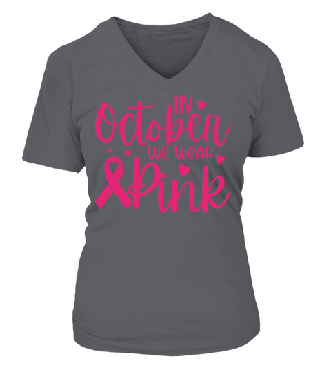 In october we wear pink 02 V-neck T-Shirt Woman