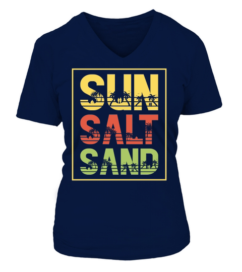 Sun salt sand V-neck T-Shirt Woman