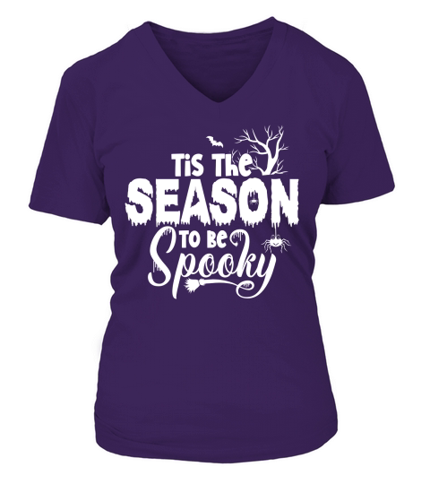 Tis The Season To Be Spooky V-neck T-Shirt Woman
