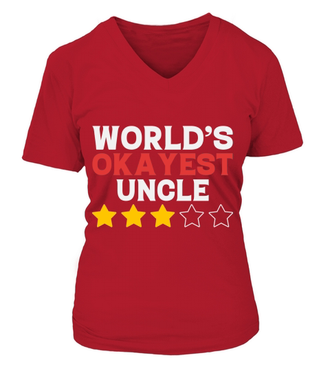 World okayest uncle V-neck T-Shirt Woman