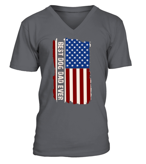 Best dog dad ever V-Neck T-shirt