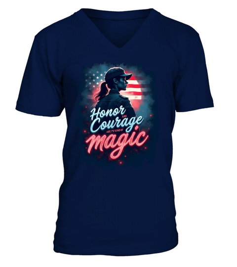 Honor and courage are my kind of magic V-Neck T-shirt