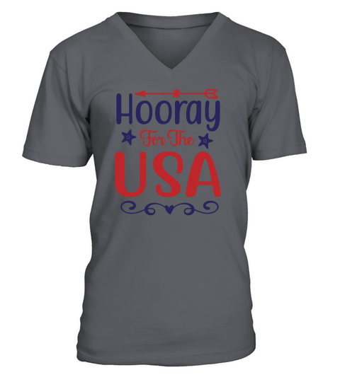 Hooray for the usa V-Neck T-shirt