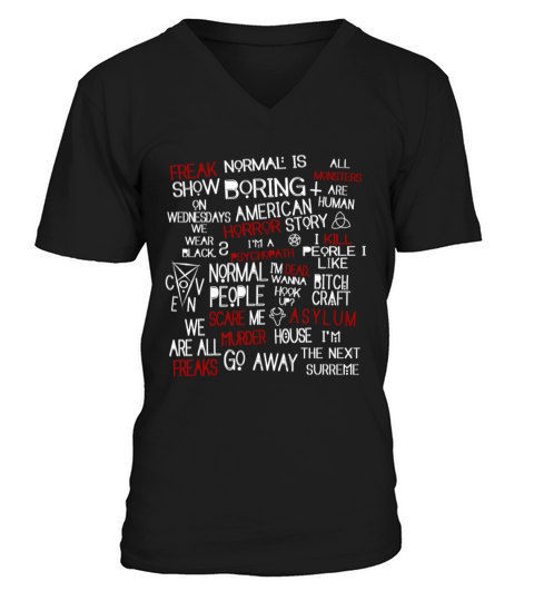 Horror T-shirt - American Horror Story V-Neck T-shirt