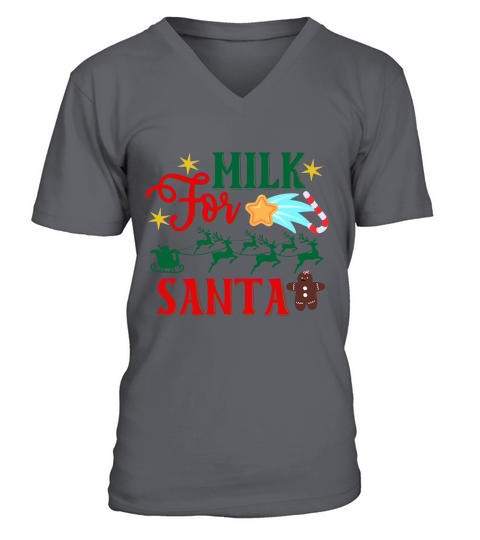 Milk For Santa V-Neck T-shirt