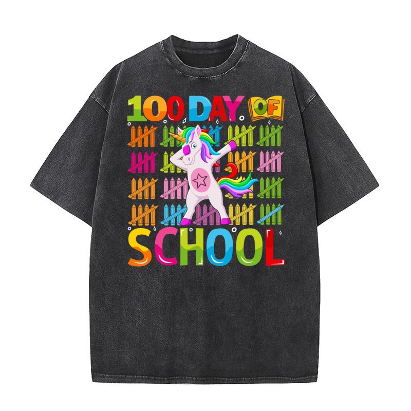100 day of school 4 Washed T-Shirt