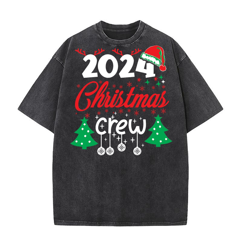 2024 Christmas Crew 3 Washed T-Shirt