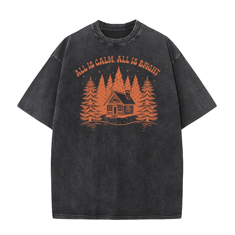All is calm,all is bright Washed T-Shirt