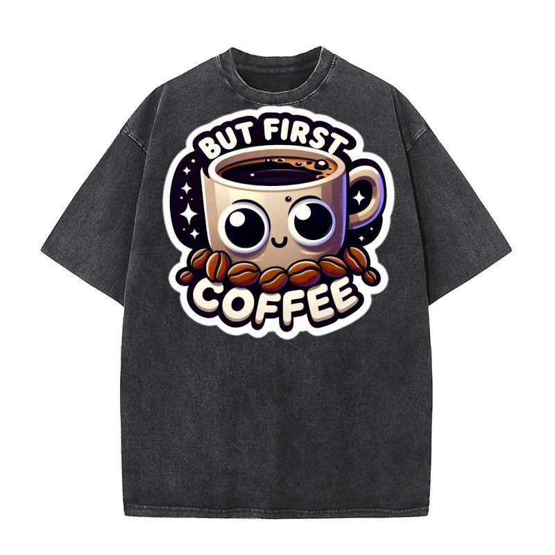 funny coffee cup sticker 6 Washed T-Shirt