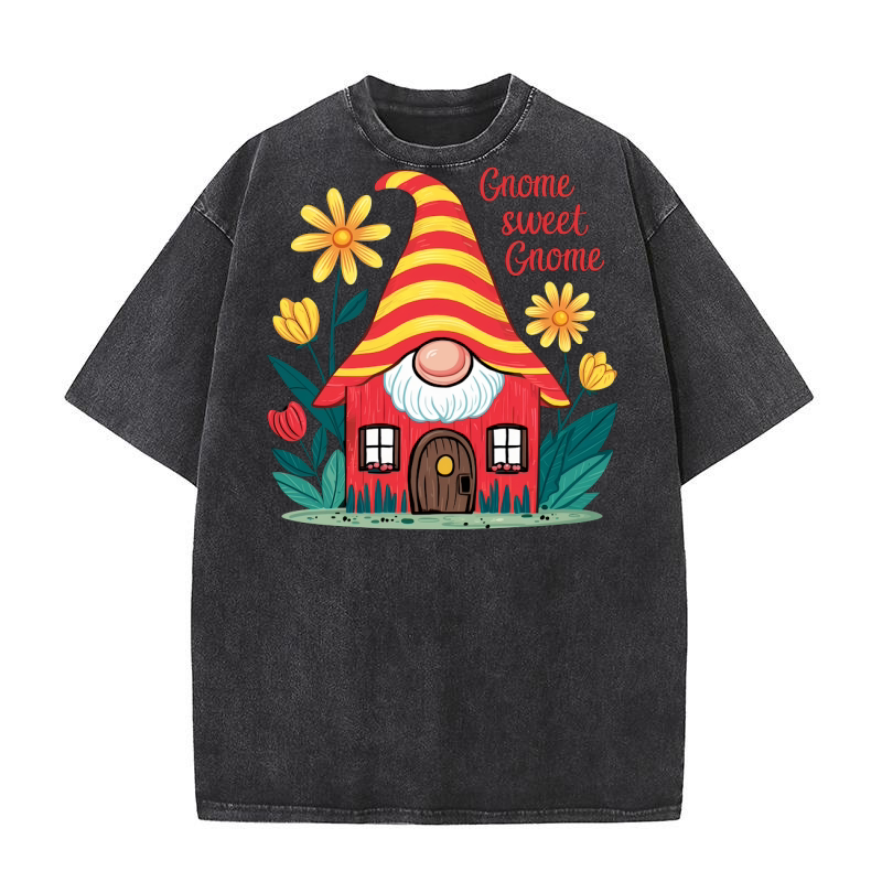 Gnome Sweet Gnome Washed T-Shirt